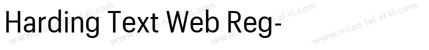 Harding Text Web Reg字体转换